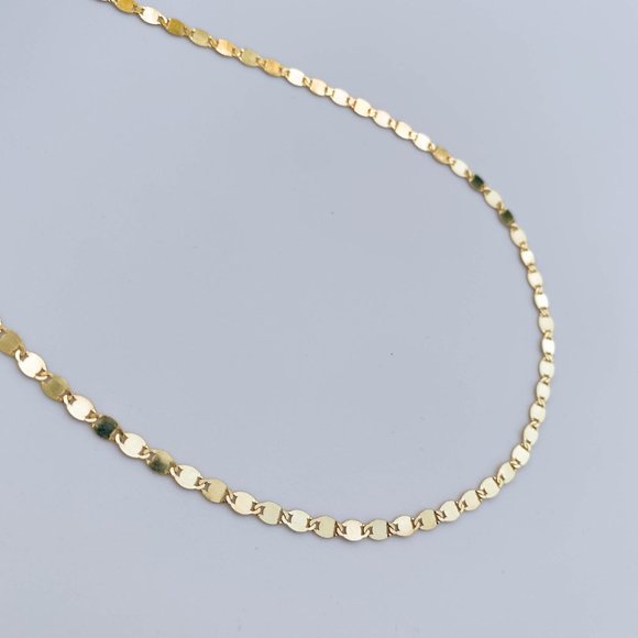 18K Gold Vermeil Disc Necklace (16" or 18") - Picture 4 of 11